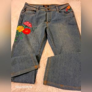 Flower jeans